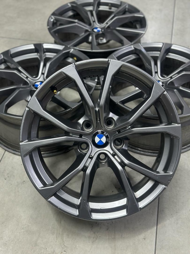 17 inç 5x112 orjinal BMW jant takımı hatasız - 3