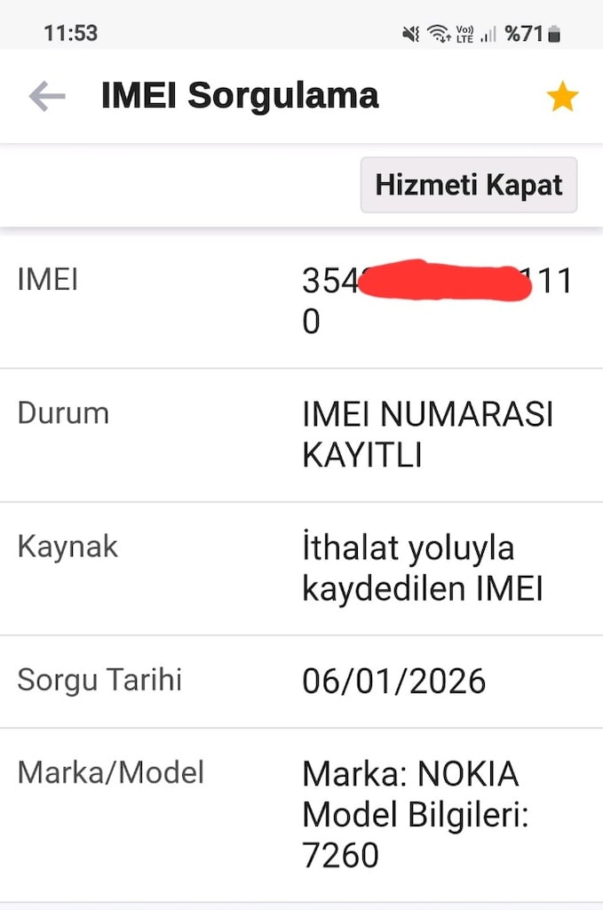 NOKİA 7260 ORJİNAL TELEFON - 8