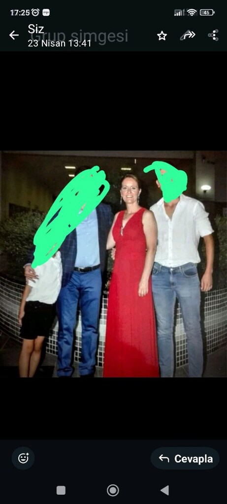 çok temiz şifon elbise