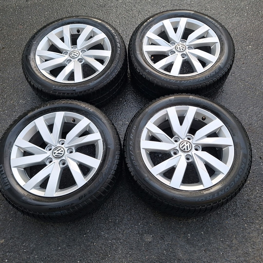 205 55 16 ORJİNAL PASSAT JANT LASTİK TAKIMI PASSAT JETTA CADDY GOLF - 6