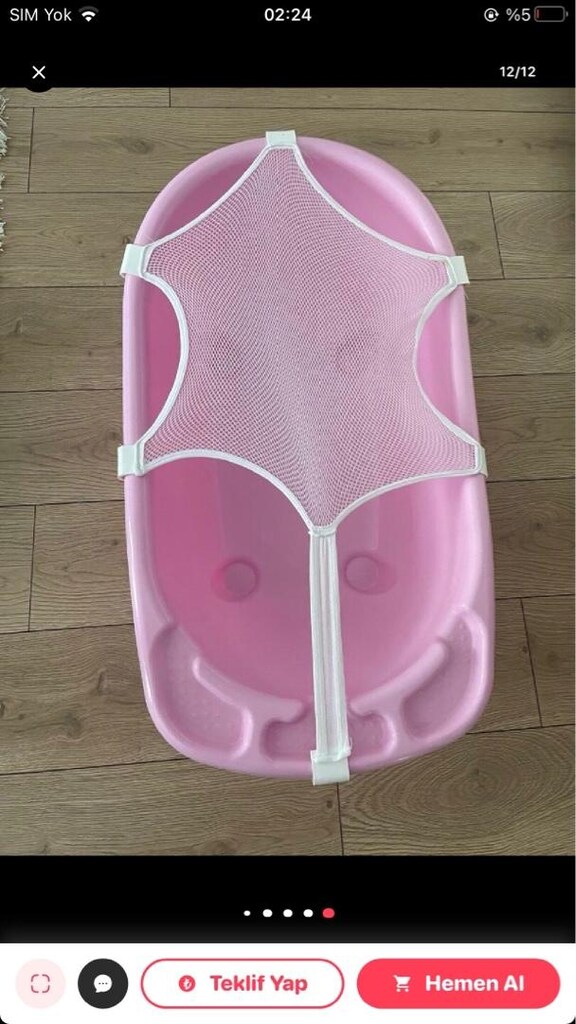 yenidoğan eşyaları küvet taşıma çantası babynest toplu satış - 11