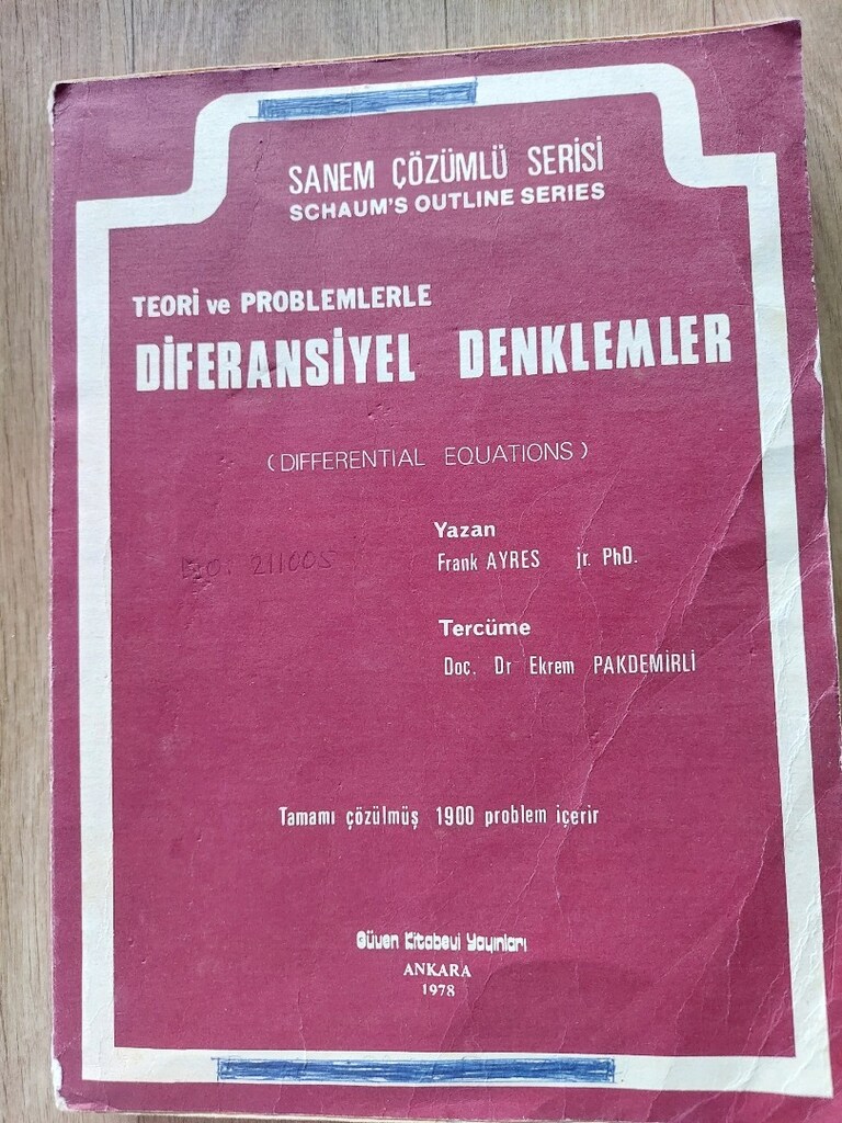 Üniversite düzeyi Matematik kitapları - 6