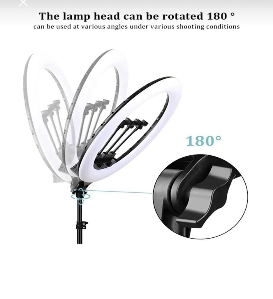 Kumandalı Ring Light-Yuvarlak Dövme Işığı - 4