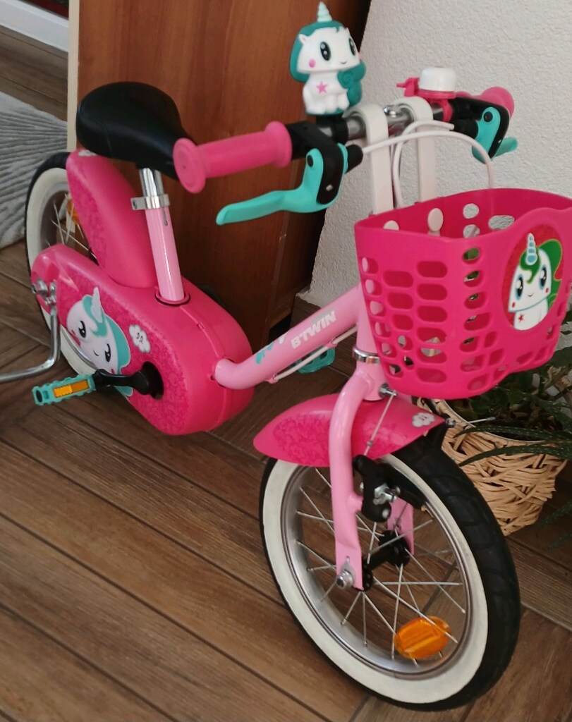 btwin çocuk bisikleti 14 jant Decathlon YENİ GİBİ Ön Sepetli de var - 3