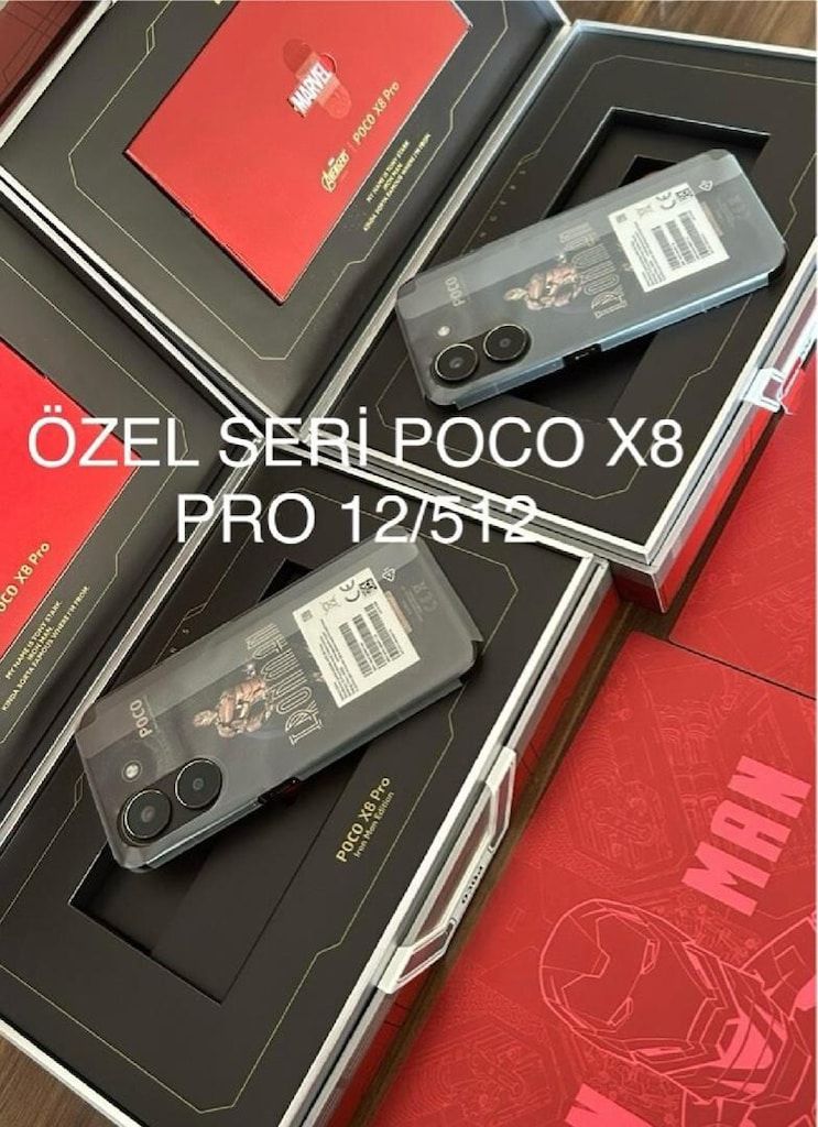 POCO X8 PRO İRON MAN ÖZEL SERİ 12/512 SERVER KAYITLI SIFIR ÜRÜN - 4