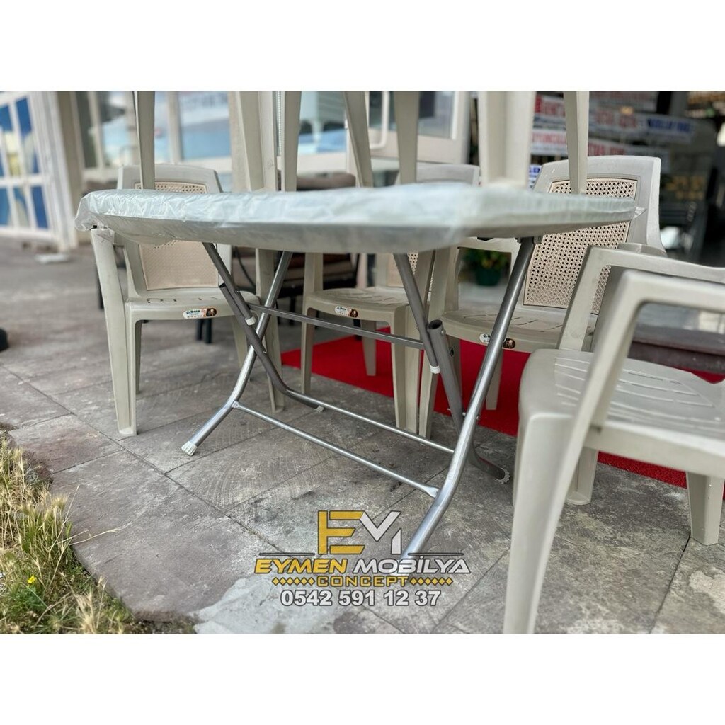 SIFIR PLASTİK KOLLU SANDALYE ve KATLANIR MASA - 6