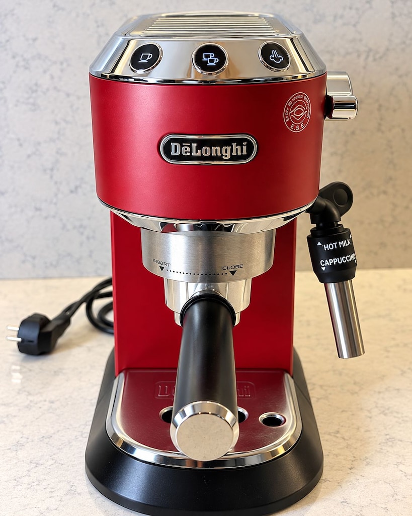 De'Longhi Dedica Kırmızı Espresso ve Cappuccino Makinesi - 6