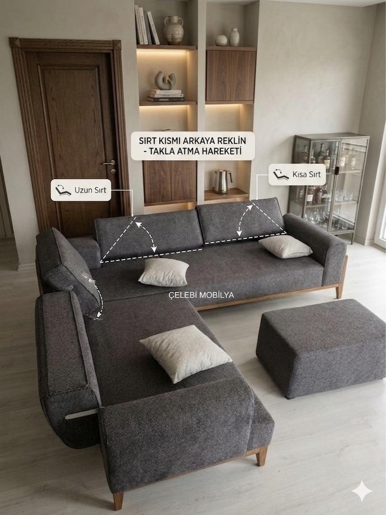ÇİFT TARAFI TAKLALI BOHEM L KÖŞE TAKIMI - 6