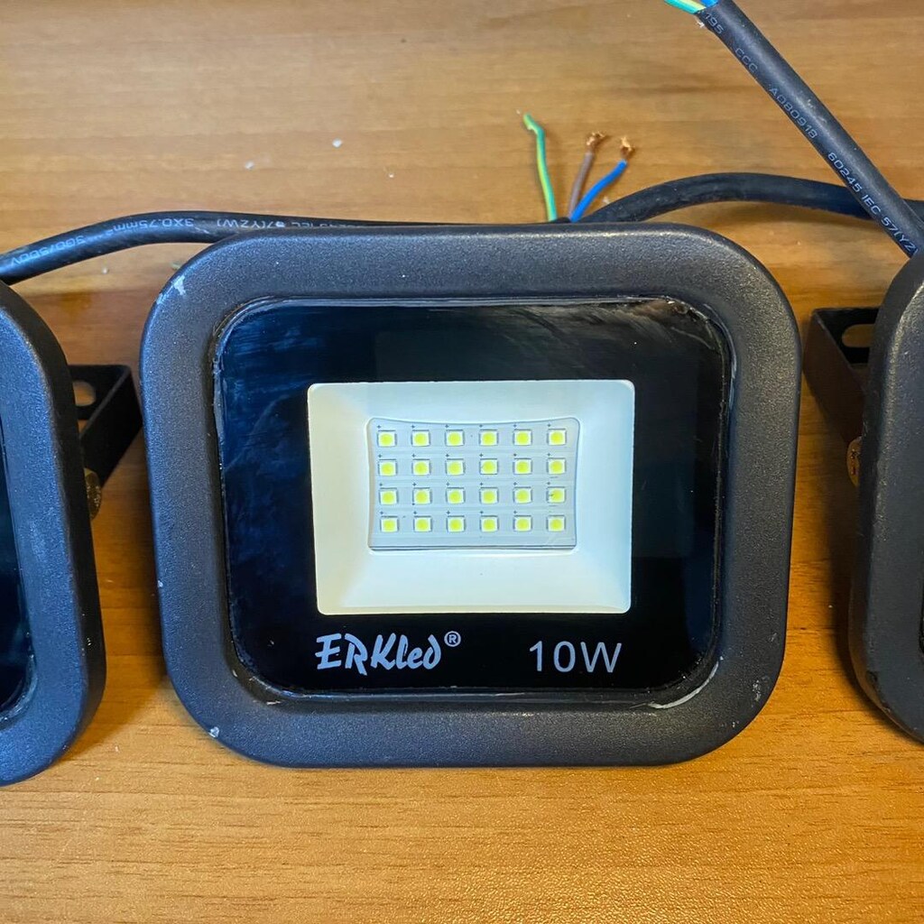 Erkled 10w projektör beyaz mavi kırmızı - 3