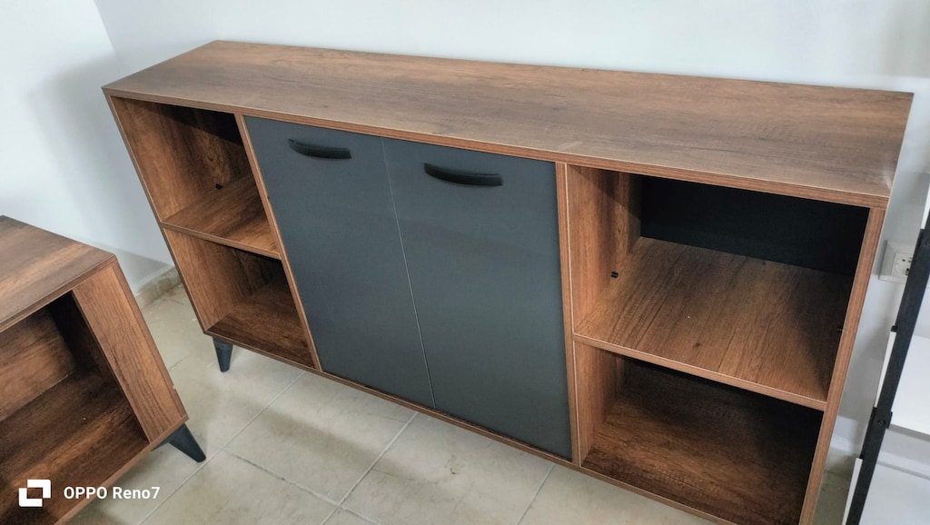DEKOR BÜRO MOBİLYALARI 160X75 EKO CEVİZ MAKAM SETİ SIFIR - 3