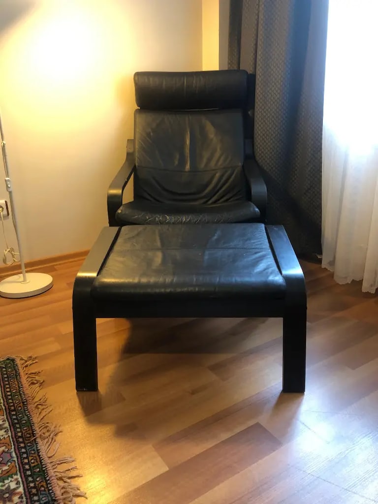 Ikea Deri Poang Koltuk ve Tabure - 2