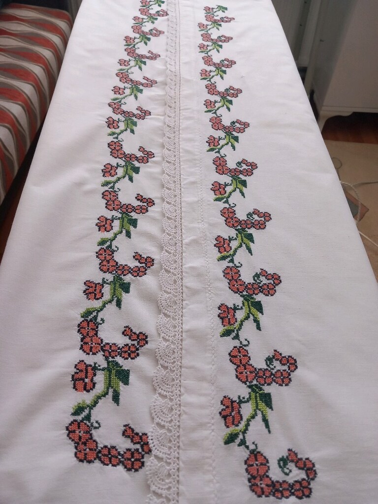 Antika Kanevice 90 x90 işlenmiş Sandıktan - 3