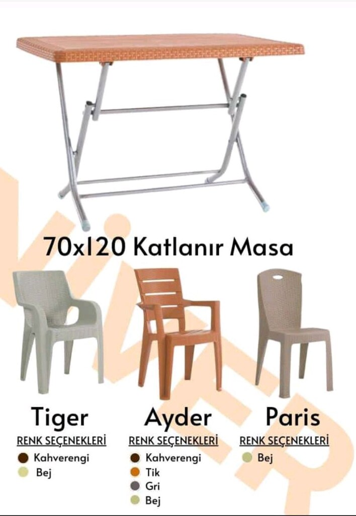 PLASTİK MASA SANDALYE TAKIMLARI MODEL SEÇENEKLERİMİZ MEVCUTTUR - 6