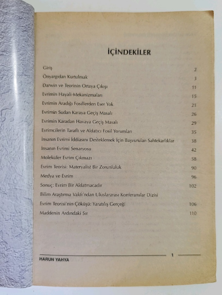 EVRİM ALDATMACASI - HARUN YAHYA - 3
