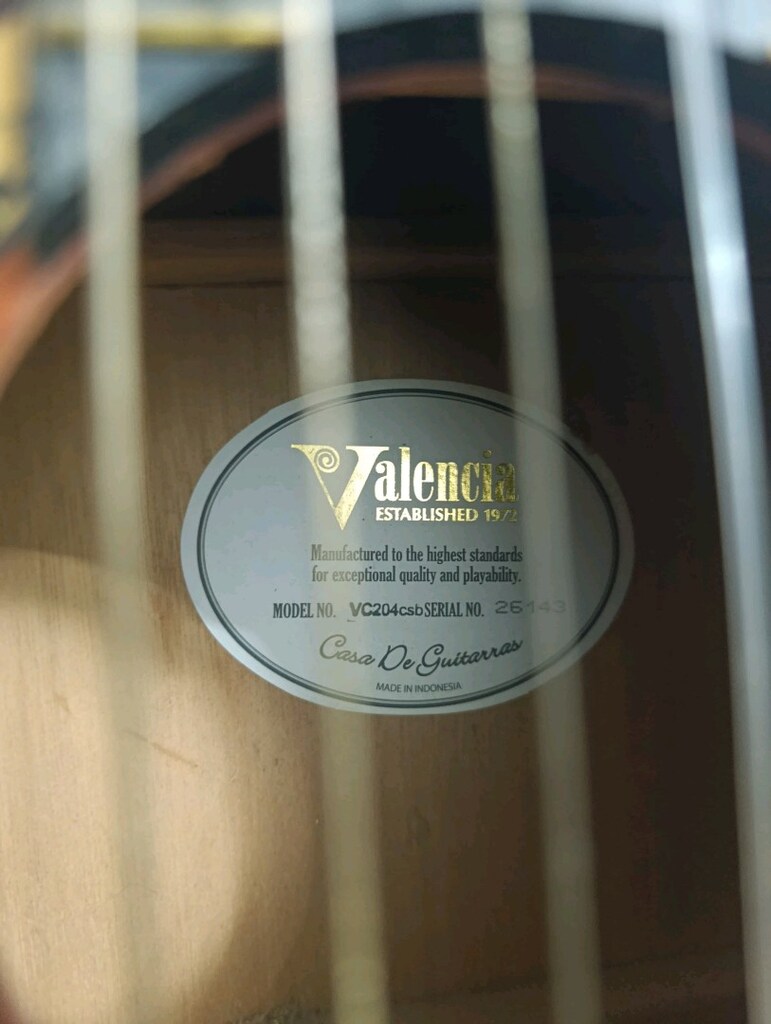 gitar laptop takaslı gitar Valencia gün batımı temiz sağlam çanta var - 6