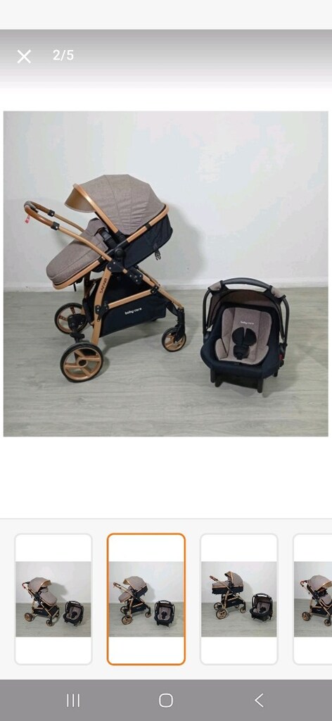 baby care safari bebek arabası seti - 5