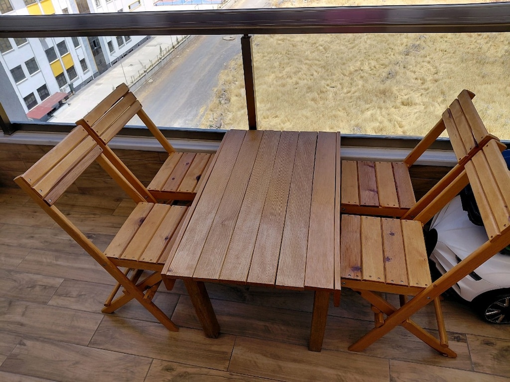 ahşap balkon takımı - 3