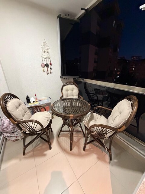 ORJİNAL DOĞAL BAMBU BALKON TAKIMI