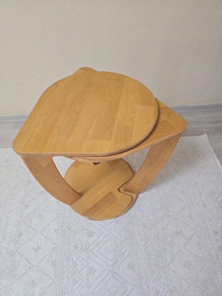 Masif Ahşap Sehpa - 2