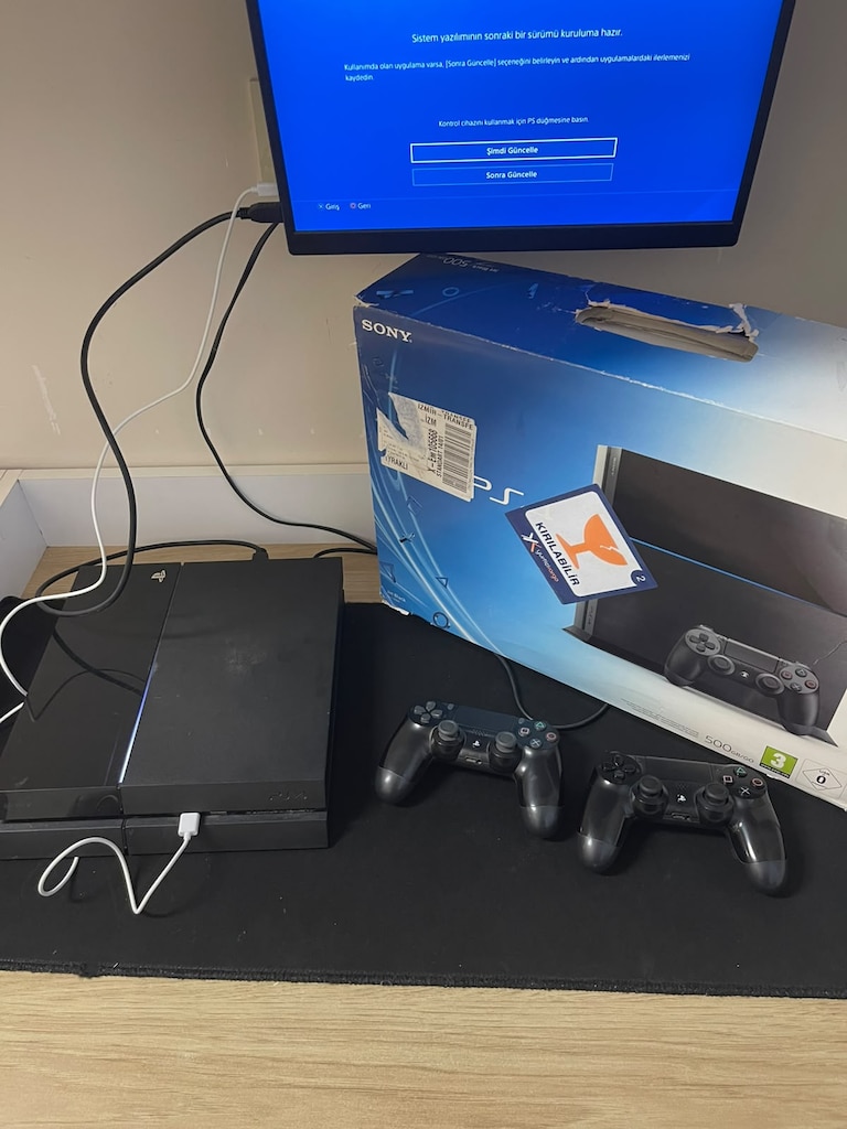 PS4 FAT 500 GB KIRIK JAILBREAKLI + 2 ADET SIFIR KOL + BOL OYUNLU - 8