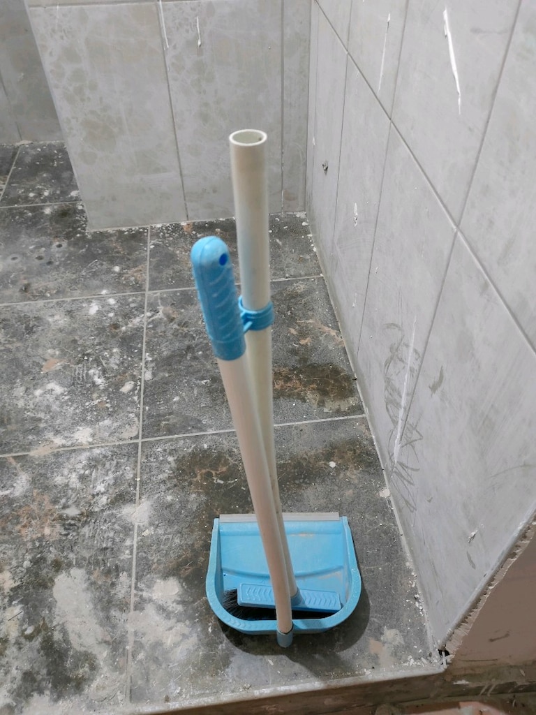 Mavi-Beyaz Süpürge Faraş Seti - 2