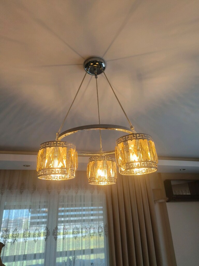 Bauhaus Lucea Armila 3'lü krom metal cam sarkıt - 5