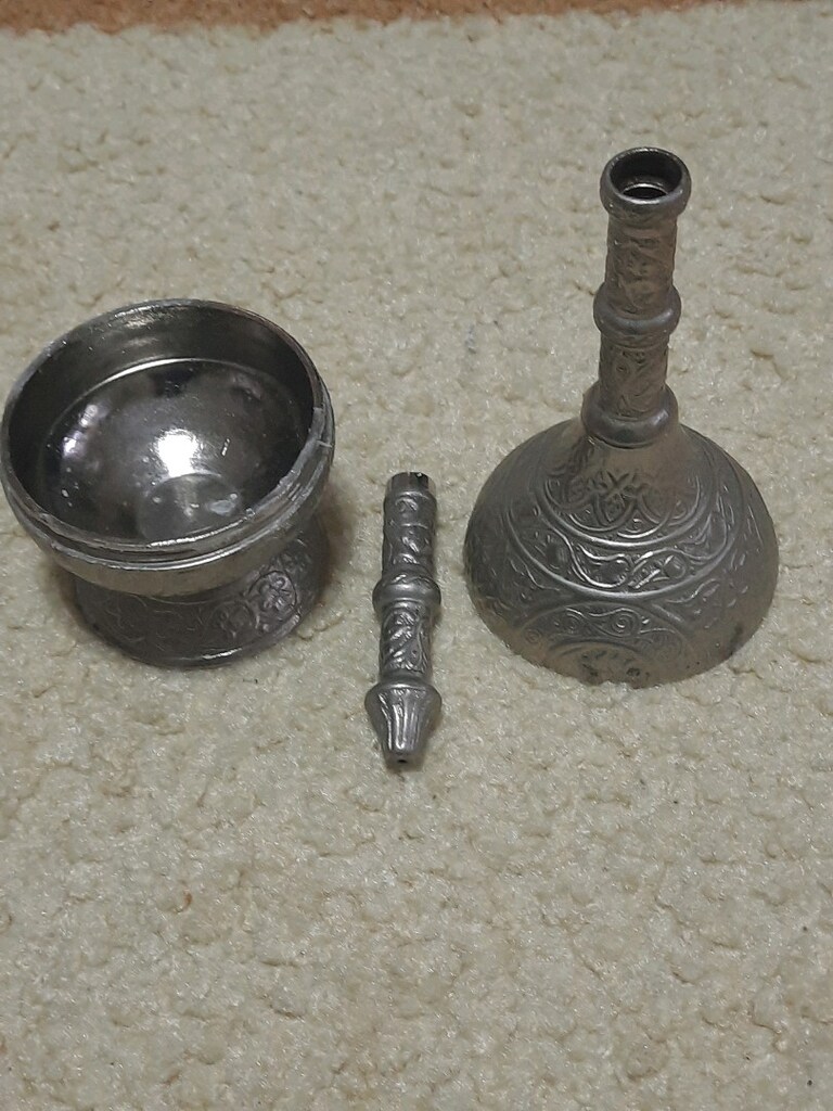 TESLİM YERİ: AKÇAY SOYSAL MARKA,SAĞLAM VİNTAGE METAL DAMLALIKLI OBJE - 4