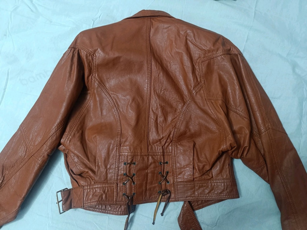 80 ler orijinal,vintage hakiki deri mont - 4