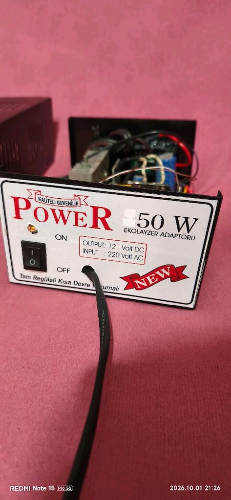 sabit12volt5amper göstergeli power marka güçkaynağı900tl - 4