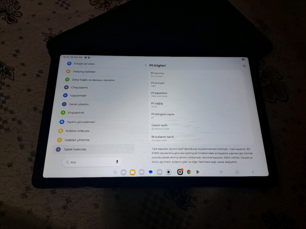 SIFIRDAN FARKSIZ YURTİÇİ 16AY GARANTİLİ 256GB8RAM 11İNÇ SAMSUNG A9PLUS - 5