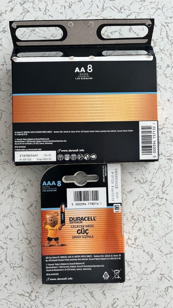 duracell optimum pil 8 kalem 8 ince pil - 2