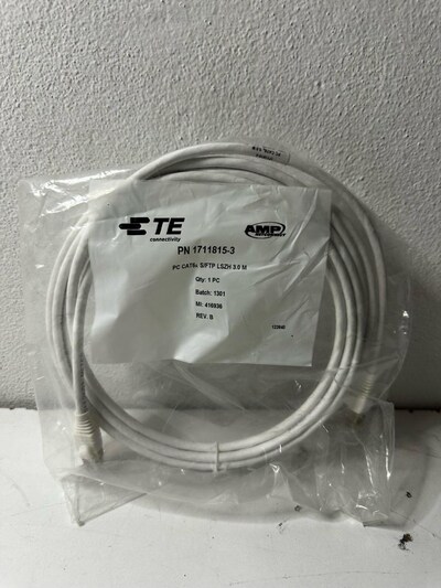 TE Connectivity 1711815-3 Cat6A Patch Kablo 3 Metre