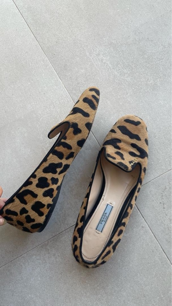 Prada leopar loafer babet - 3