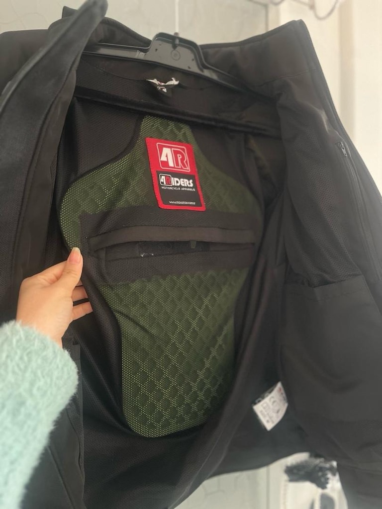 4Riders Rex Pro Korumalı Softshell Motosiklet Montu Siyah - 3