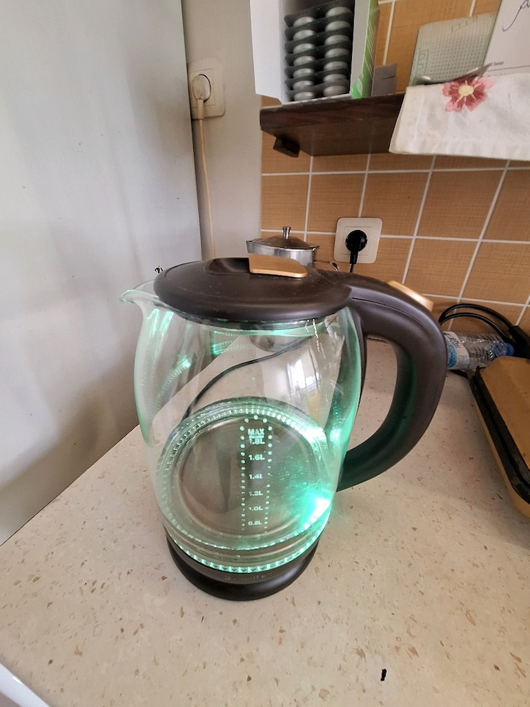 Gökkuşağı renklerinde Işıklı Cam kettle heifer - 2
