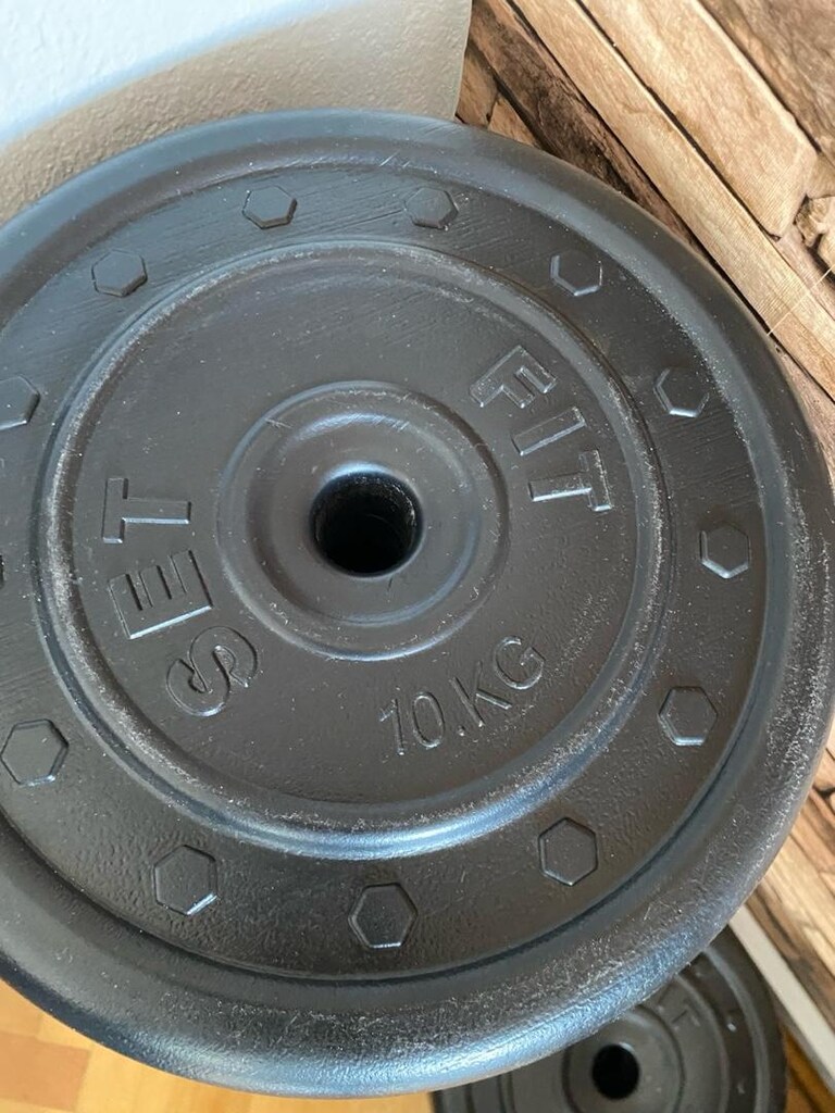 100 kg halter seti ve bench pres sehpası - 7
