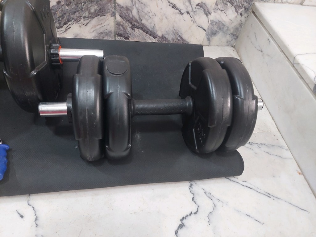 ECG Dambıl ağırlık plakaları. 20 kg. lık set.Set içeriği son resimde. - 3