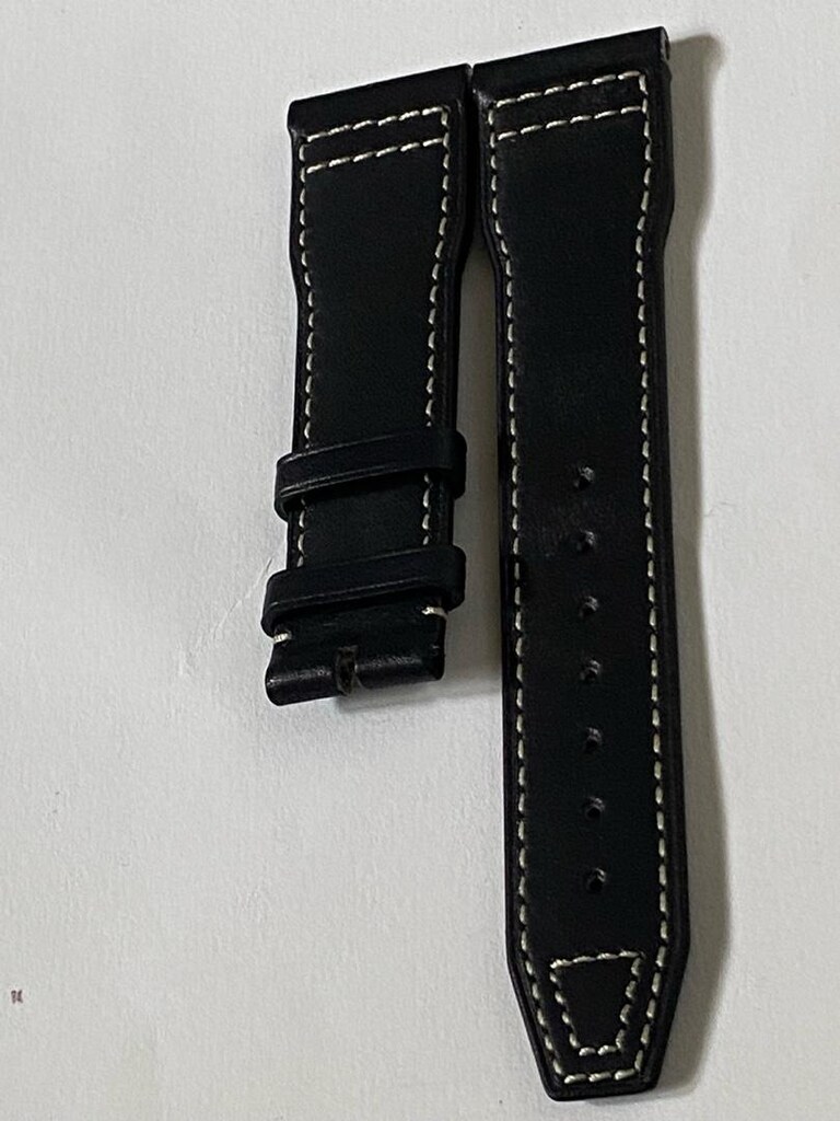 IWC siyah deri kordon kolay tak çıkart 21 mm - 12