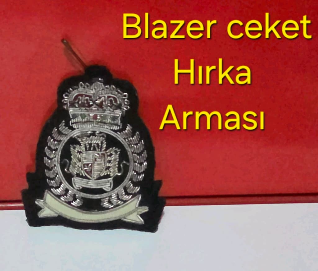 Blazer ceket arması. Sıfır.