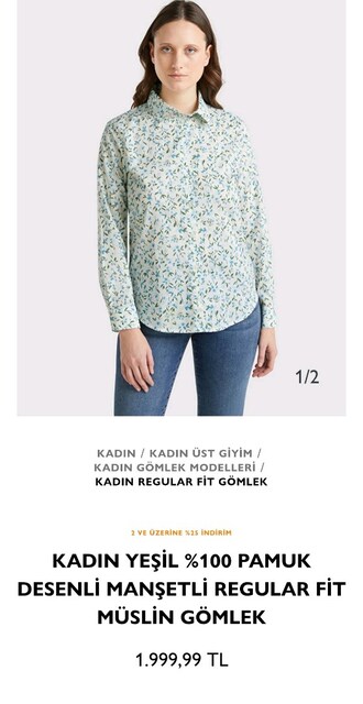 benetton gömlek bayan SIFIR