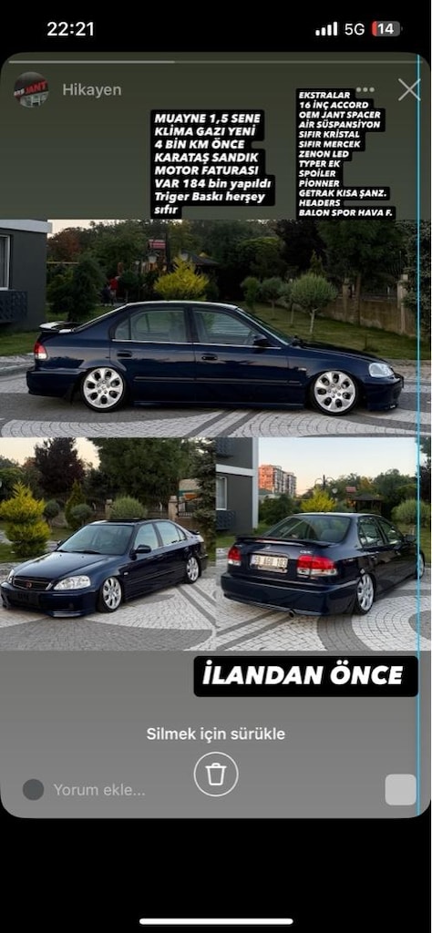 2001 MODEL HONDA CİVİC 1.6 İES TAM GP - 7