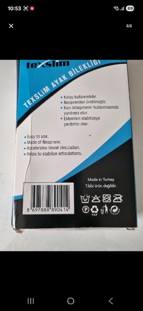 Ayak bilekliği yeni 42 beden - 4