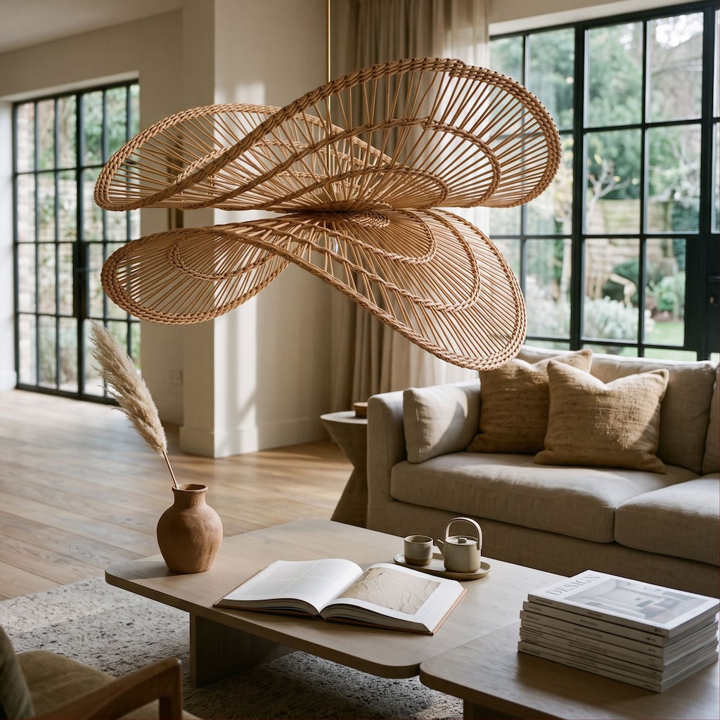 RİVA Rattan Avize 60-65 cm – Sıfır - 4