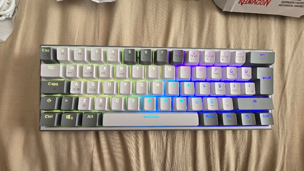 Redragon K616 Fizz Pro Rgb Red Switch 2.4ghz Kablosuz Klavye - 3