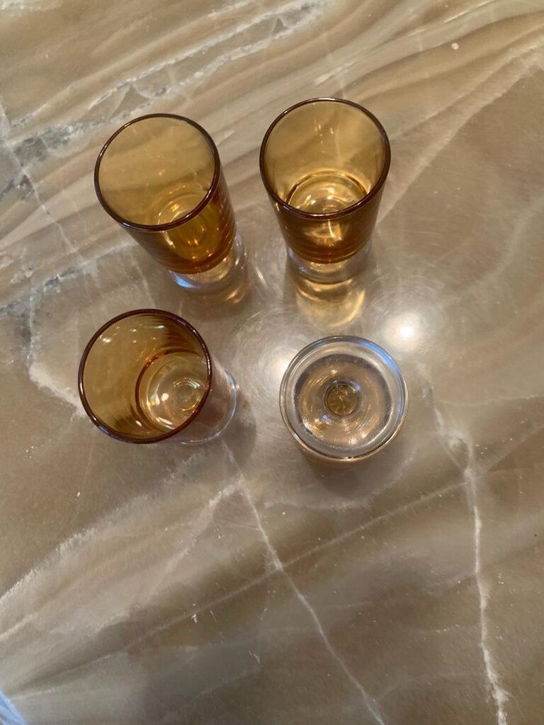antika 4 adet likör bardağı - 2