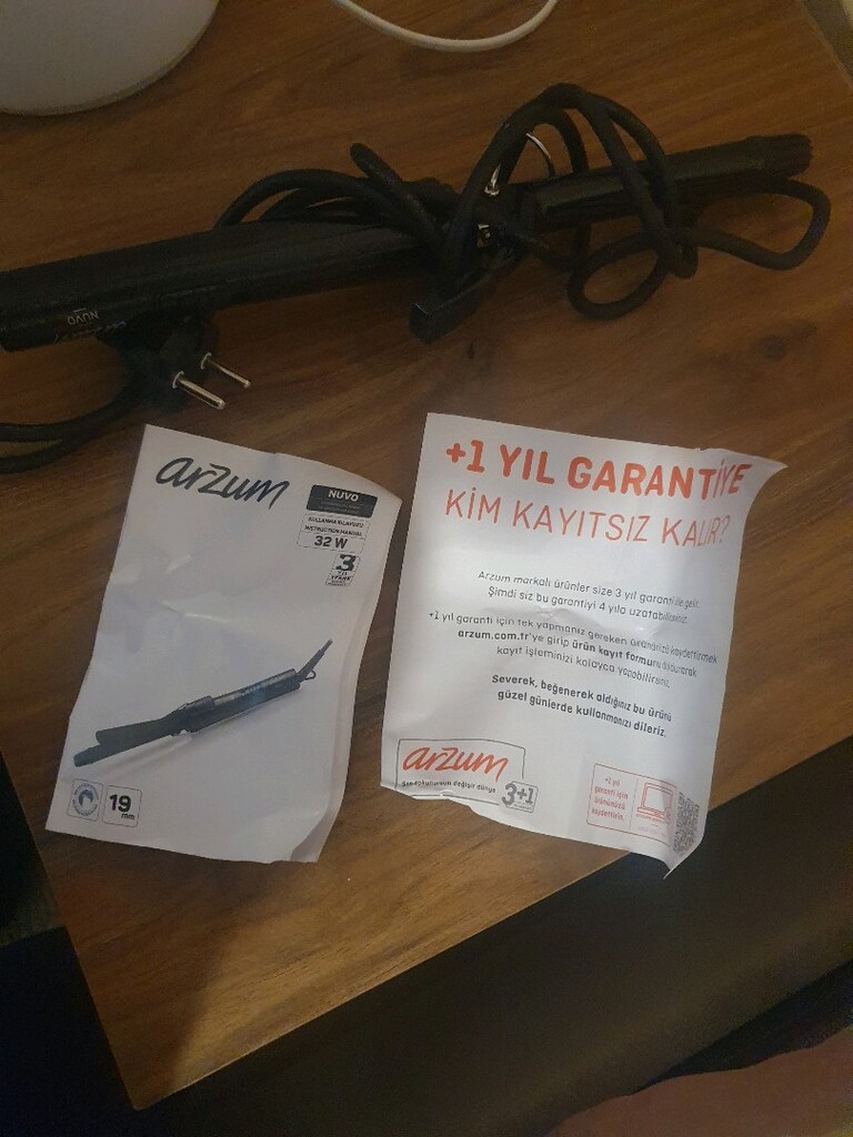 Arzum Lisa ince Saç Maşası Seramik Plak - 3