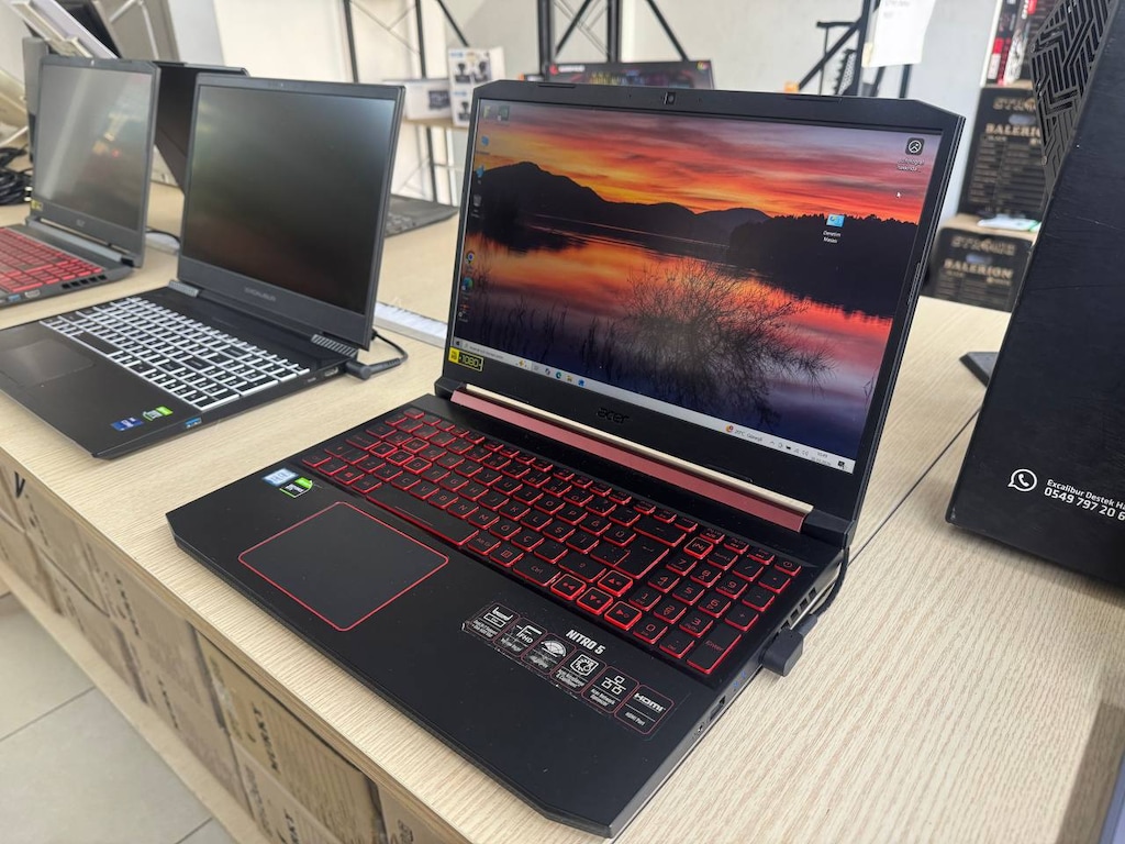 ACER NİTRO 5*İ7 9750H İŞLEMCİ*8GB RAM*1TB HDD*120GB SSD *1650 4GB E.K - 3