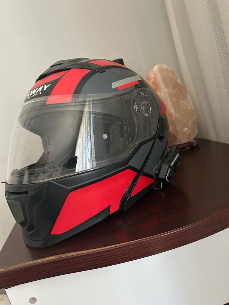 SWAY ÇENE AÇILIR VİZÖRLÜ KASK - 8