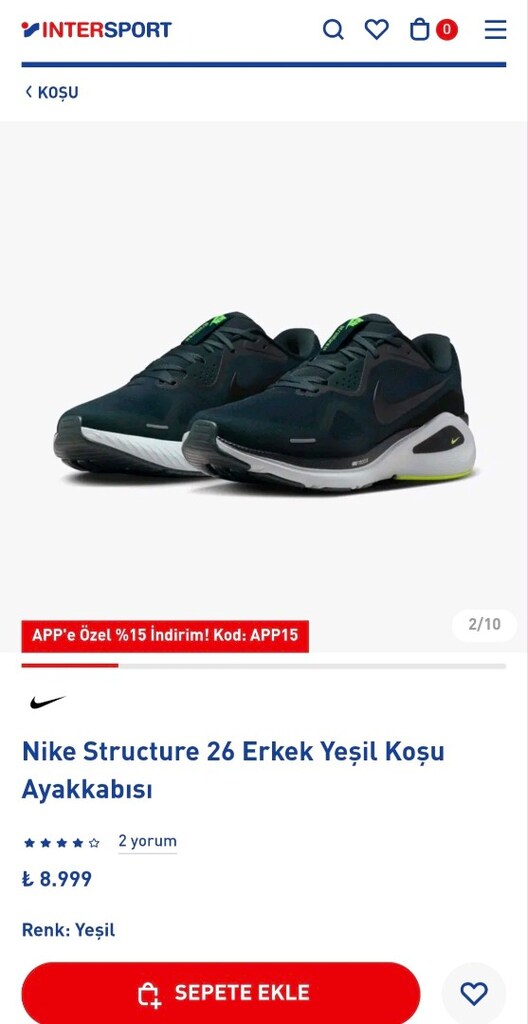 Nike Structure 26 Erkek Koşu Ayakkabısı