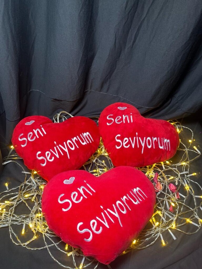 ı love you yastık - 3